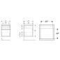 Geberit iCon - Armoire latérale, 450x600x476 mm, 2 tiroirs, blanc brillant 502.315.01.2