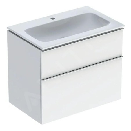 Geberit iCon - Meuble avec lavabo, 750x630x480 mm, blanc brillant 502.336.01.2