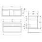 Geberit iCon - Meuble sous lavabo 1184x615x476 mm, 2 tiroirs, blanc brillant 502.306.01.2 Geberit iCon - Meuble sous lavabo 1184x615x476 mm, 2 tiroirs, blanc brillant 502.306.01.2