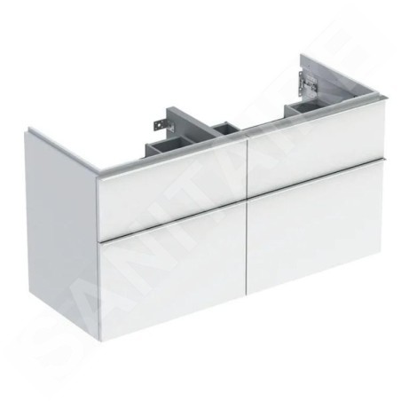 Geberit iCon - Meuble sous lavabo 1184x615x476 mm, 4 tiroirs, blanc brillant 502.309.01.2