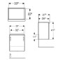 Geberit iCon - Meuble sous lavabo 370x415x279 mm, 1 porte, charnières à gauche, blanc brillant 502.301.01.2 Geberit iCon - Meuble sous lavabo 370x415x279 mm, 1 porte, charnières à gauche, blanc brillant 502.301.01.2