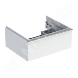 Geberit iCon - Meuble sous lavabo 592x247x476 mm, 1 tiroir, blanc brillant 502.310.01.2