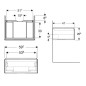 Geberit ONE - Meuble sous lavabo 592x266x470 mm, 1 tiroir, blanc brillant 505.071.00.1 Geberit ONE - Meuble sous lavabo 592x266x470 mm, 1 tiroir, blanc brillant 505.071.00.1