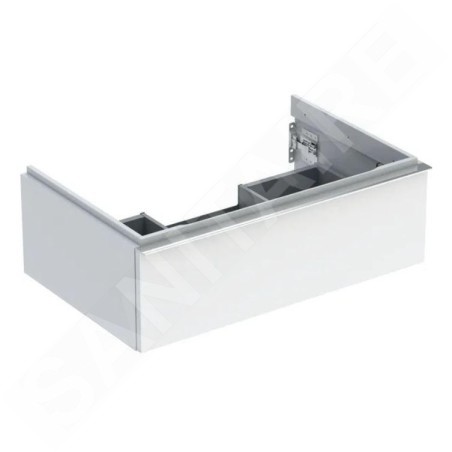 Geberit iCon - Meuble sous lavabo 740x247x476 mm, 1 tiroir, blanc brillant 502.311.01.2
