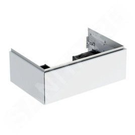 Geberit ONE - Meuble sous lavabo 740x266x470 mm, 1 tiroir, blanc brillant 505.072.00.1