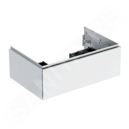 Geberit ONE - Meuble sous lavabo 740x266x470 mm, 1 tiroir, blanc brillant 505.072.00.1