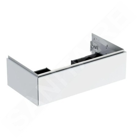 Geberit ONE - Meuble sous lavabo 888x266x470 mm, 1 tiroir, blanc brillant 505.073.00.1