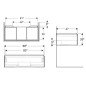 Geberit ONE - Meuble sous lavabo 888x266x470 mm, 1 tiroir, blanc brillant 505.073.00.1 Geberit ONE - Meuble sous lavabo 888x266x470 mm, 1 tiroir, blanc brillant 505.073.00.1