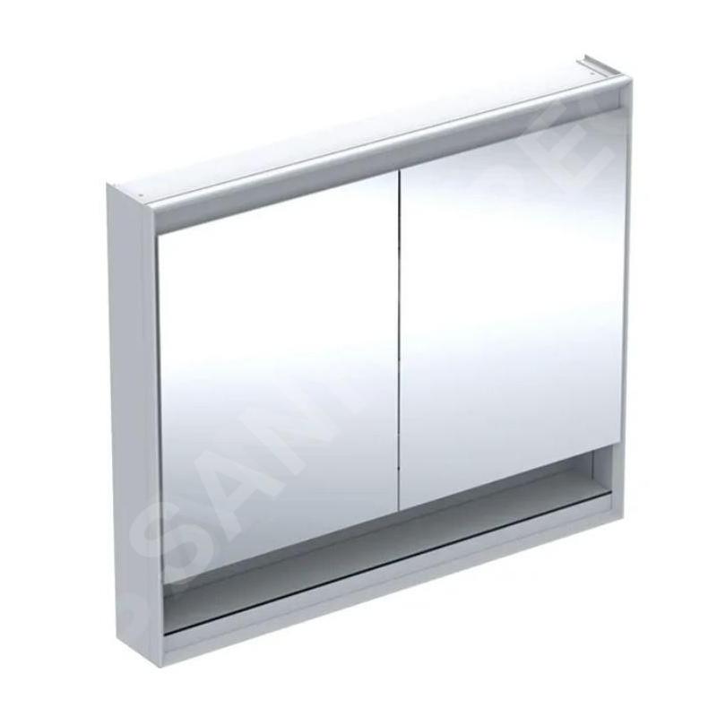 Geberit ONE - Armoire miroir avec éclairage LED, 1050x900x150 mm, 2 portes, avec niche, blanc 505.834.00.2 Geberit ONE - Armoire miroir avec éclairage LED, 1050x900x150 mm, 2 portes, avec niche, blanc 505.834.00.2