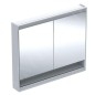 Geberit ONE - Armoire miroir avec éclairage LED, 1050x900x150 mm, 2 portes, avec niche, blanc 505.834.00.2 Geberit ONE - Armoire miroir avec éclairage LED, 1050x900x150 mm, 2 portes, avec niche, blanc 505.834.00.2