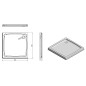 Gelco Receveurs - Receveur de douche DIONA, 900x900 mm, blanc GD009