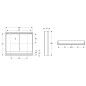 Geberit ONE - Armoire miroir avec éclairage LED, 1050x900x150 mm, 2 portes, avec niche, aluminium 505.834.00.1