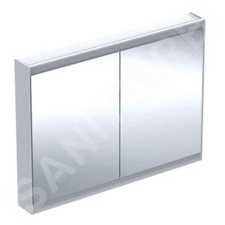 Geberit ONE - Armoire miroir avec éclairage LED, 1200x900x150 mm, 2 portes, blanc 505.815.00.2