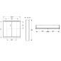 Geberit ONE - Armoire miroir avec éclairage LED, 1200x900x150 mm, 2 portes, blanc 505.815.00.2 Geberit ONE - Armoire miroir avec éclairage LED, 1200x900x150 mm, 2 portes, blanc 505.815.00.2