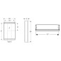 Geberit ONE - Armoire miroir avec éclairage LED, 600x900x150 mm, charnières à gauche, blanc 505.810.00.2 Geberit ONE - Armoire miroir avec éclairage LED, 600x900x150 mm, charnières à gauche, blanc 505.810.00.2