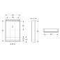 Geberit ONE - Armoire miroir avec éclairage LED, 600x900x150 mm, charnières à gauche, avec niche, aluminium 505.830.00.1
