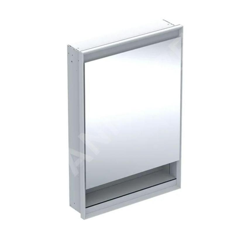 Geberit ONE - Armoire miroir avec éclairage LED, 600x900x150 mm, charnières à gauche, avec niche, encastrée, blanc 505.820.00.2 Geberit ONE - Armoire miroir avec éclairage LED, 600x900x150 mm, charnières à gauche, avec niche, encastrée, blanc 505.820.00.2