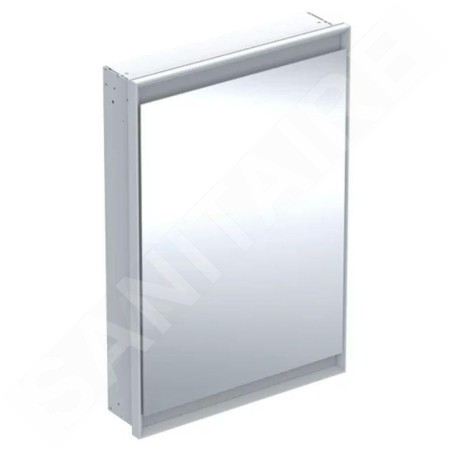 Geberit ONE - Armoire miroir avec éclairage LED, 600x900x150 mm, charnières à gauche, encastrée, blanc 505.800.00.2