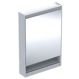 Geberit ONE - Armoire miroir avec éclairage LED, 600x900x150 mm, charnières à droite, avec de la niche, blanc 505.831.00.2