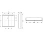 Geberit ONE - Armoire miroir avec éclairage LED, 750x900x150 mm, 2 portes, blanc 505.812.00.2 Geberit ONE - Armoire miroir avec éclairage LED, 750x900x150 mm, 2 portes, blanc 505.812.00.2