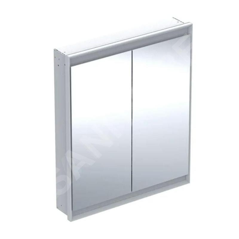 Geberit ONE - Armoire miroir avec éclairage LED, 750x900x150 mm, 2 portes, encastrée, aluminium 505.802.00.1 Geberit ONE - Armoire miroir avec éclairage LED, 750x900x150 mm, 2 portes, encastrée, aluminium 505.802.00.1
