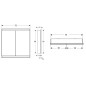 Geberit ONE - Armoire miroir avec éclairage LED, 750x900x150 mm, 2 portes, encastrée, aluminium 505.802.00.1 Geberit ONE - Armoire miroir avec éclairage LED, 750x900x150 mm, 2 portes, encastrée, aluminium 505.802.00.1