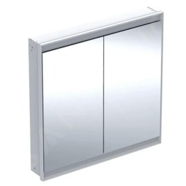 Geberit ONE - Armoire miroir avec éclairage LED, 900x900x150 mm, 2 portes, encastrée, blanc 505.803.00.2