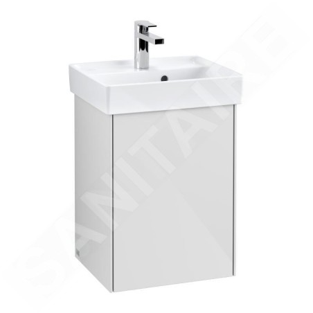 Villeroy & Boch Collaro - Armoire de toilette haute, 410x546x344 mm, 1 porte, charnières à gauche, Glossy White C00500DH