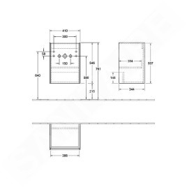 Villeroy & Boch Collaro - Armoire de toilette haute, 410x546x344 mm, 1 porte, charnières à gauche, Glossy White C00500DH