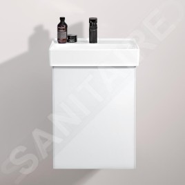 Villeroy & Boch Collaro - Armoire de toilette haute, 410x546x344 mm, 1 porte, charnières à gauche, Glossy White C00500DH