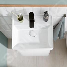 Villeroy & Boch Collaro - Armoire de toilette haute, 410x546x344 mm, 1 porte, charnières à droite, Glossy White C00501DH