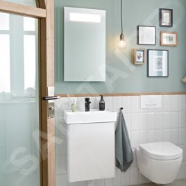 Villeroy & Boch Collaro - Armoire de toilette haute, 410x546x344 mm, 1 porte, charnières à droite, Glossy White C00501DH