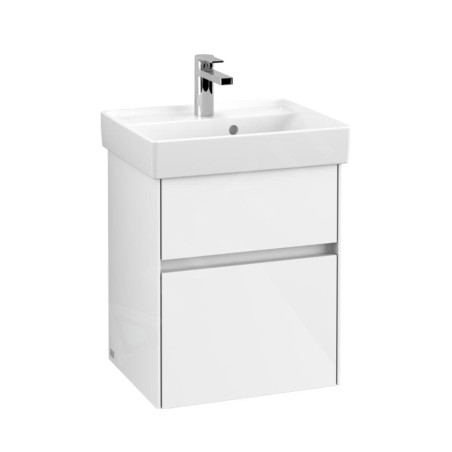 Villeroy & Boch Collaro - Meuble-vasque, 460x546x374 mm, 2 tiroirs, Glossy White C00600DH