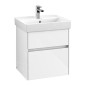 Villeroy & Boch Collaro - Meuble-vasque, 510x546x414 mm, 2 tiroirs, Glossy White C00700DH Villeroy & Boch Collaro - Meuble-vasque, 510x546x414 mm, 2 tiroirs, Glossy White C00700DH