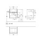 Villeroy & Boch Collaro - Meuble-vasque, 510x546x414 mm, 2 tiroirs, Glossy White C00700DH Villeroy & Boch Collaro - Meuble-vasque, 510x546x414 mm, 2 tiroirs, Glossy White C00700DH