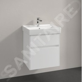 Villeroy & Boch Collaro - Meuble-vasque, 510x546x414 mm, 2 tiroirs, Glossy White C00700DH