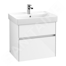 Villeroy & Boch Collaro - Meuble-vasque, 604x546x444 mm, 2 tiroirs, Glossy White C00900DH