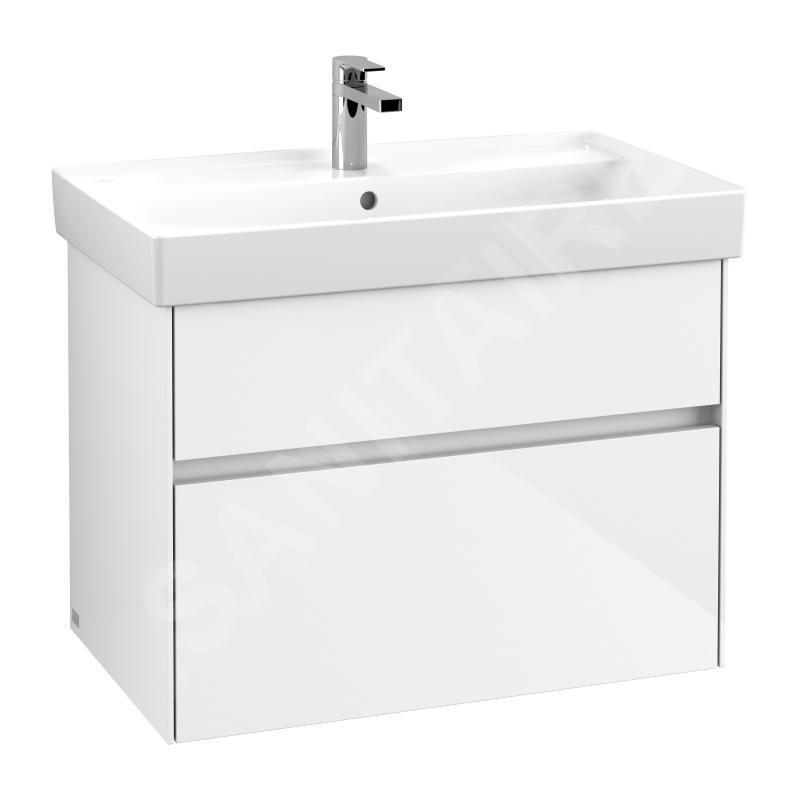 Villeroy & Boch Collaro - Meuble-vasque, 754x546x444 mm, 2 tiroirs, Glossy White C01000DH Villeroy & Boch Collaro - Meuble-vasque, 754x546x444 mm, 2 tiroirs, Glossy White C01000DH