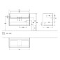 Villeroy & Boch Collaro - Meuble-vasque, 954x546x444 mm, 2 tiroirs, Glossy White C01100DH Villeroy & Boch Collaro - Meuble-vasque, 954x546x444 mm, 2 tiroirs, Glossy White C01100DH