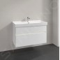 Villeroy & Boch Collaro - Meuble-vasque, 954x546x444 mm, 2 tiroirs, Glossy White C01100DH Villeroy & Boch Collaro - Meuble-vasque, 954x546x444 mm, 2 tiroirs, Glossy White C01100DH