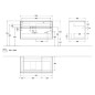 Villeroy & Boch Collaro - Meuble pour lavabo, 1000x548x500 mm, 2 tiroirs, Glossy White C01700DH Villeroy & Boch Collaro - Meuble pour lavabo, 1000x548x500 mm, 2 tiroirs, Glossy White C01700DH
