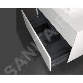 Villeroy & Boch Collaro - Meuble pour lavabo, 1000x548x500 mm, 2 tiroirs, Glossy White C02000DH