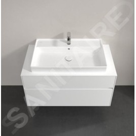 Villeroy & Boch Collaro - Meuble pour lavabo, 1000x548x500 mm, 2 tiroirs, Glossy White C02000DH