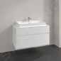 Villeroy & Boch Collaro - Meuble pour lavabo, 1000x548x500 mm, 2 tiroirs, Glossy White C02000DH