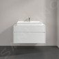 Villeroy & Boch Collaro - Meuble pour lavabo, 1000x548x500 mm, 2 tiroirs, Glossy White C02000DH