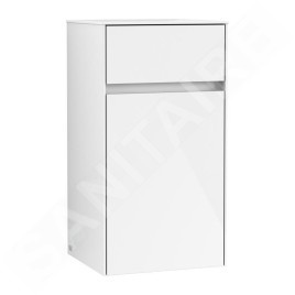 Villeroy & Boch Collaro - Armoire latérale, 404x748x349 mm, 1 porte, charnières à gauche, Glossy White C03200DH