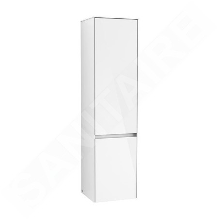 Villeroy & Boch Collaro - Meuble haut, 404x1538x349 mm, 2 portes, charnières à droite, Glossy White C03301DH