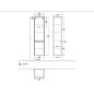 Villeroy & Boch Collaro - Meuble haut, 404x1538x349 mm, 2 portes, charnières à droite, Glossy White C03301DH