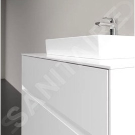 Villeroy & Boch Collaro - Meuble-vasque, 800x548x500 mm, 2 tiroirs, Glossy White C08000DH