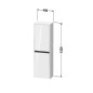 Duravit Ketho.2 - Armoire 1320x400x240 mm, 2 portes, charnières à droite, blanc mat K21319L18180000